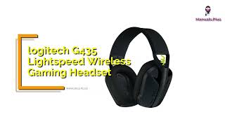 Logitech G435 Lightspeed Wireless Gaming Headset Setup Guide and User Manual [upl. by Yenot]