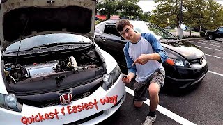 0611 CIVIC ANY MODEL HEADLIGHT BULB CHANGE [upl. by Gladdy]