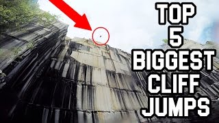 TOP 5 BIGGEST CLIFF JUMPS EVER Best of Chase Reinford [upl. by Stevy]