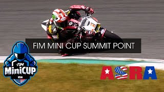 FIM MINI CUP at Summit Point with ASRA  Saturday Races 190 Ohvale 160 Ohvale  110cc  and 50cc [upl. by Lepp]