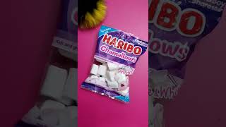 HARIBO Chamallows🥳 Pink amp white Yumuşak Şeker [upl. by Atirehgram15]