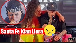 SANTA FE KLAN LLORA POR CANCIÓN DEDICADA A SU MAMA  JR MUSIC [upl. by Massimiliano]