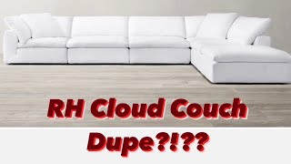 DUPE RH Cloud Couch vs Structube Soft Sectional VLOG [upl. by Ellsworth]