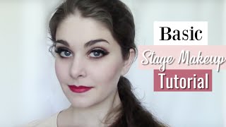 Basic Stage Makeup Tutorial  Kathryn Morgan [upl. by Endora]