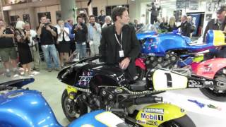 Stephen Briggs running a Britten V1000 at the Barber Museum [upl. by Yenruoj]