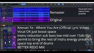 Keenan Te  Where You Are Official Lyric Video Original vs Remaster [upl. by Strepphon92]