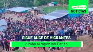 Sigue auge de migrantes rumbo al tapón del Darién  Teleantioquia Noticias [upl. by Anahsal]