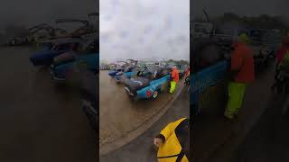 Tongham Bangers pit walk in a very wet day Aldershot Raceway 201024 [upl. by Powell432]