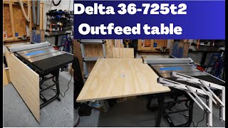 The ULTIMATE Delta 36725t2 Outfeed Table [upl. by Altheta950]