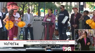 Mayor Bowser Presents the Key to the City to Washington Sports Legend Darrell Green 101924 [upl. by Ainitsirk187]