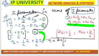 z parameter in terms of abcd Parameters [upl. by Bary981]