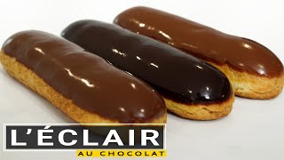 Léclair au chocolat forme parfaite et 3 types de glaçage [upl. by Lovell]