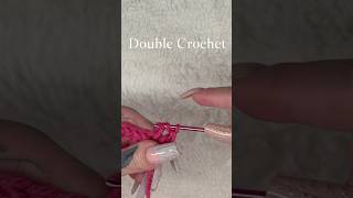 How to double crochet 🧶 moderncrochet crocheteveryday doublecrochet [upl. by Attlee136]