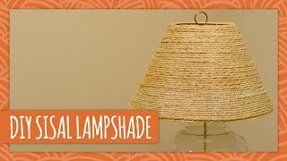 DIY Sisal Lampshade  HGTV Handmade [upl. by Baggott544]