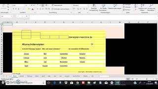 dienstplan erstellen excel wunschdienstplan dienstplan maschine [upl. by Chaing385]