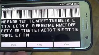 Morse code Reader android app for Decoding CW signals [upl. by Merlin]