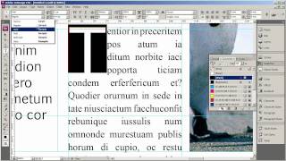 Intro to InDesign CS3 33 Images graphical elements colour and exporting your document [upl. by Eilrebma]