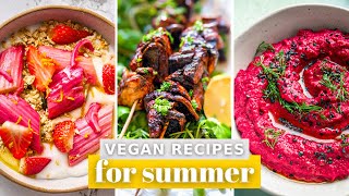 7 Easy Vegan Recipes for Summer 🌻 vegan [upl. by Goss124]