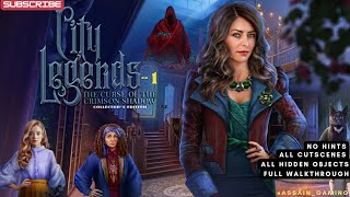 City Legends The Curse of the Crimson Shadow Full Walkthrough [upl. by Janerich295]