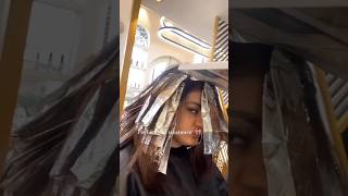 Hair Colour Pre Birthday Prep  Copper Brown haircolor shortvideo shorts hairstyle viralvideo [upl. by Odlabu]