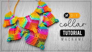 DIY Collar Reciclado » ♻️ tutorial  como hacer collar con retazos de hilo  diy ● Recycled 265 [upl. by Minnie]