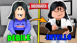 DE LA FILLE DÉBILE À UNE INTELLO SUR BROOKHAVEN   ROBLOX BROOKHAVEN MINI FILM RP [upl. by Assyla]