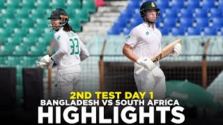 Full Highlights  Bangladesh vs South Africa  2nd Test Day 1  M3H1K [upl. by Idok394]