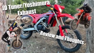 HONDA CRF450RL JD Jetting and Yoshimura Exhaust REVIEW First Ride [upl. by Adnam]