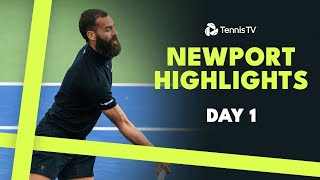 Opelka Returns To Action Paire amp Cressy Feature  Newport 2024 Day 1 Highlights [upl. by Stockwell338]