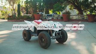 Razor Dirt Quad 500 Electric 4Wheeler Ride Video [upl. by Yelir]