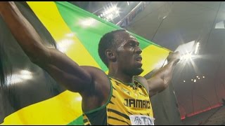 Usain Bolts Golds  200m  IAAF World Championships [upl. by Aitnwahs]