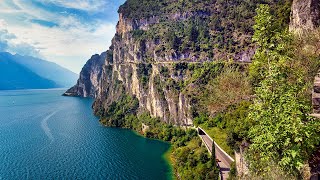 Lake Garda  From Riva up to Lake Ledro on the Old Ponale Road [upl. by Irafat472]