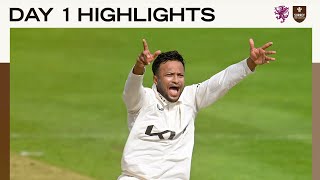 HIGHLIGHTS Surrey fightback with ball as Shakib Al Hasan takes four wickets on debut at Somerset [upl. by Isola]