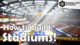 How to Build STADIUMS in Minecraft [upl. by Lateh]