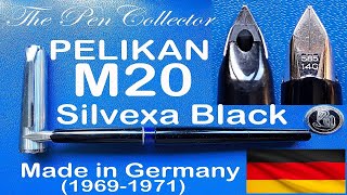 PELIKAN M20 Silvexa Black Fountain Pen Review [upl. by Nagap]