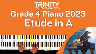 TRINITY Grade 4 Piano 2023  Etude in A no 10 from 25 études faciles op 50 Farrenc [upl. by Doownil]