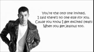 Nick Jonas Jealous Lyrics [upl. by Airekat]