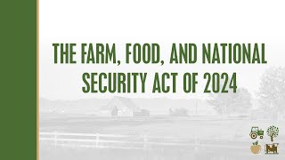 MARKUP “The Farm Food and National Security Act of 2024” [upl. by Ariet]