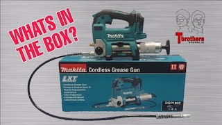 Whats in the box Makita DGP180 18V LXT Cordless Grease Gun [upl. by Emiatej]