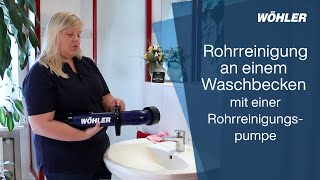 Rohrreinigung mit einer Rohrreinigungspumpe [upl. by Onaled271]