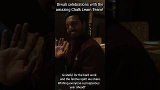 Diwali celebrations with the amazing Chalk Learn team masti fun funny funnyshorts diwali [upl. by Akemehc692]