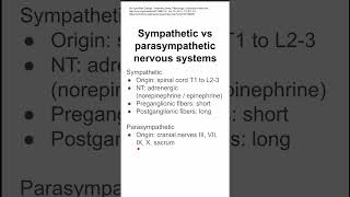 Sympathetic vs parasympathetic nervous systems [upl. by Atina]