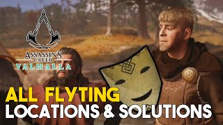 Assassins Creed Valhalla All Flyting Locations amp Solutions Slam Master Trophy Guide [upl. by Phelps]