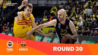 Fenerbahce Beko IstanbulFC Barcelona  Round 30 Highlights  202324 Turkish Airlines EuroLeague [upl. by Ahsienyt]