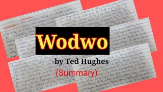 Wodwo by Ted Hughes  Summary in urduhindi  englishstudynotes4515 [upl. by Nancee]