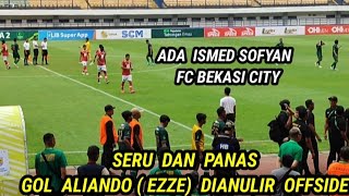 PERTANDINGAN SERU DAN PANAS DI GBLA PERSIKAB VS FC BEKASI CITTY BERAKHIR 1  1 [upl. by Volnak292]