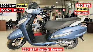 2024🔥New Honda Activa 125 cc Disc Brake Full Review  Price Mileage Features   Honda Activa 125 [upl. by Guthrey]