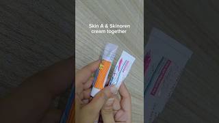 How to use Skin A amp Skinoren cream together shorts azelaicacid [upl. by Poul748]