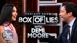 Box of Lies with Demi Moore  The Tonight Show Starring Jimmy Fallon [upl. by Mojgan]