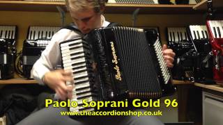 Paolo Soprani Gold 96 Bass Compact Accordion [upl. by Yerfdog]